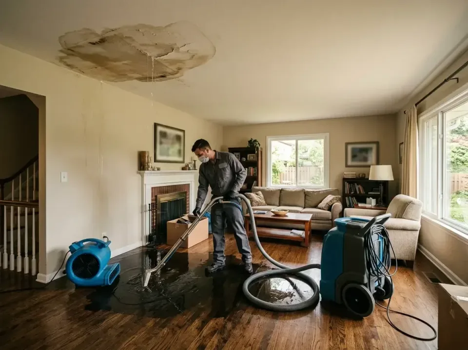 attic-pipe-burst-ceiling-drip-008 — frequently asked questions, Water Damage Restoration & Carpet Care in Flower Hill, MD